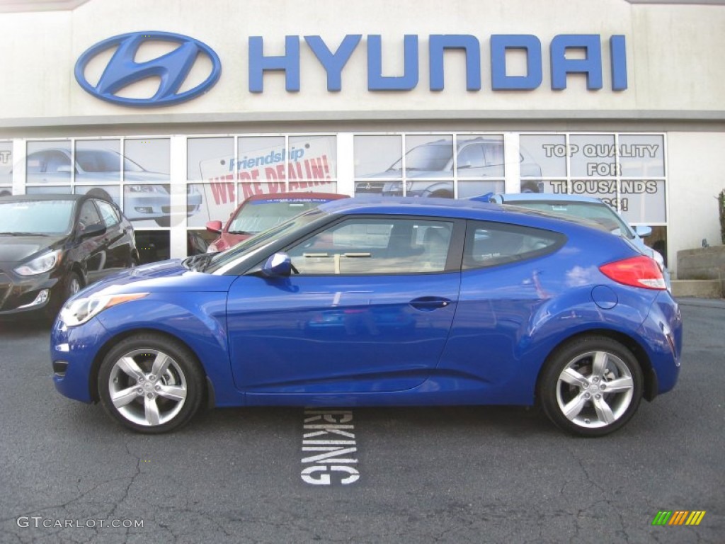 2012 Veloster  - Marathon Blue / Gray photo #1