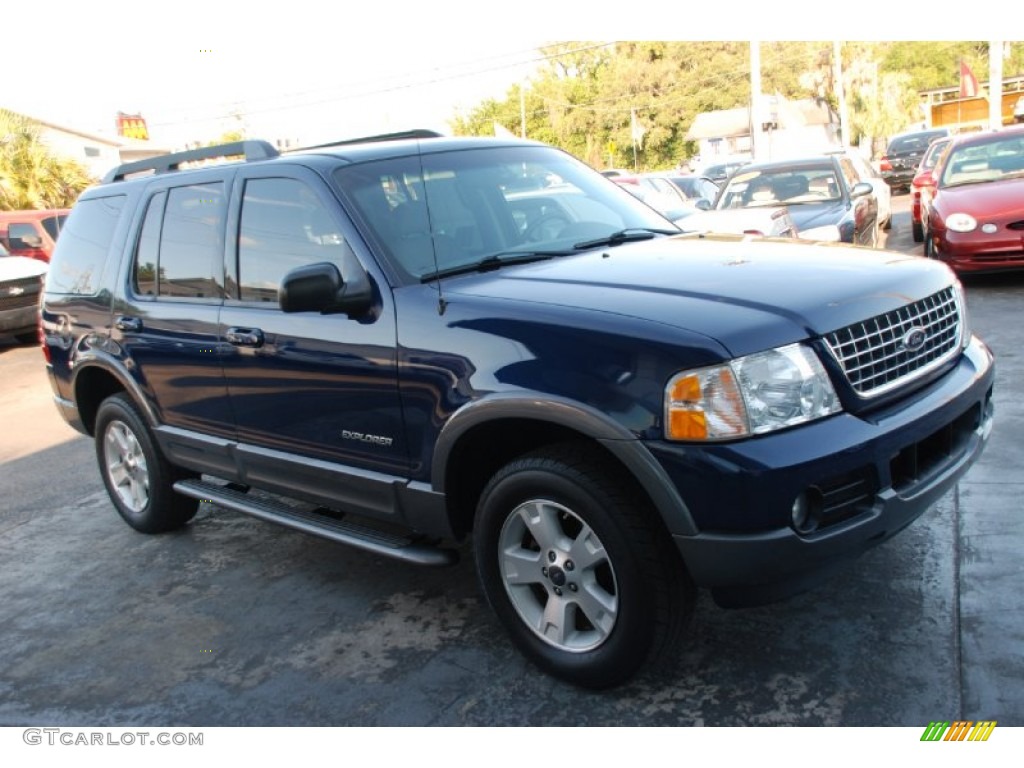 2005 Explorer XLT - Dark Blue Pearl Metallic / Graphite photo #8