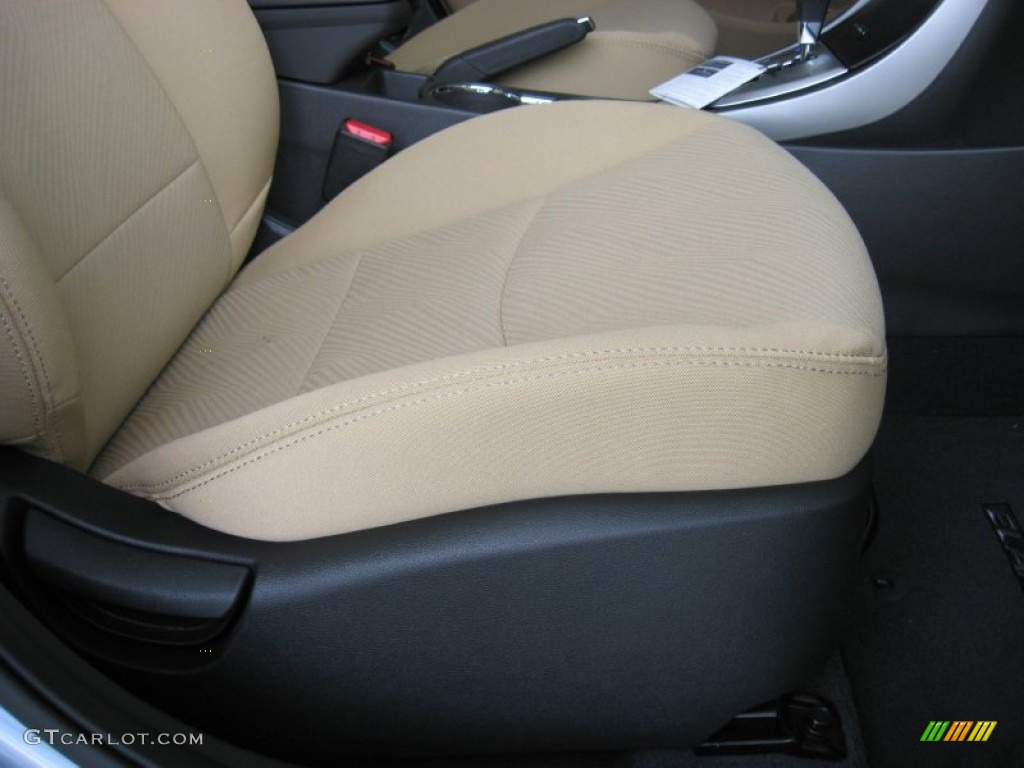 2012 Elantra GLS - Blue Sky Metallic / Beige photo #20