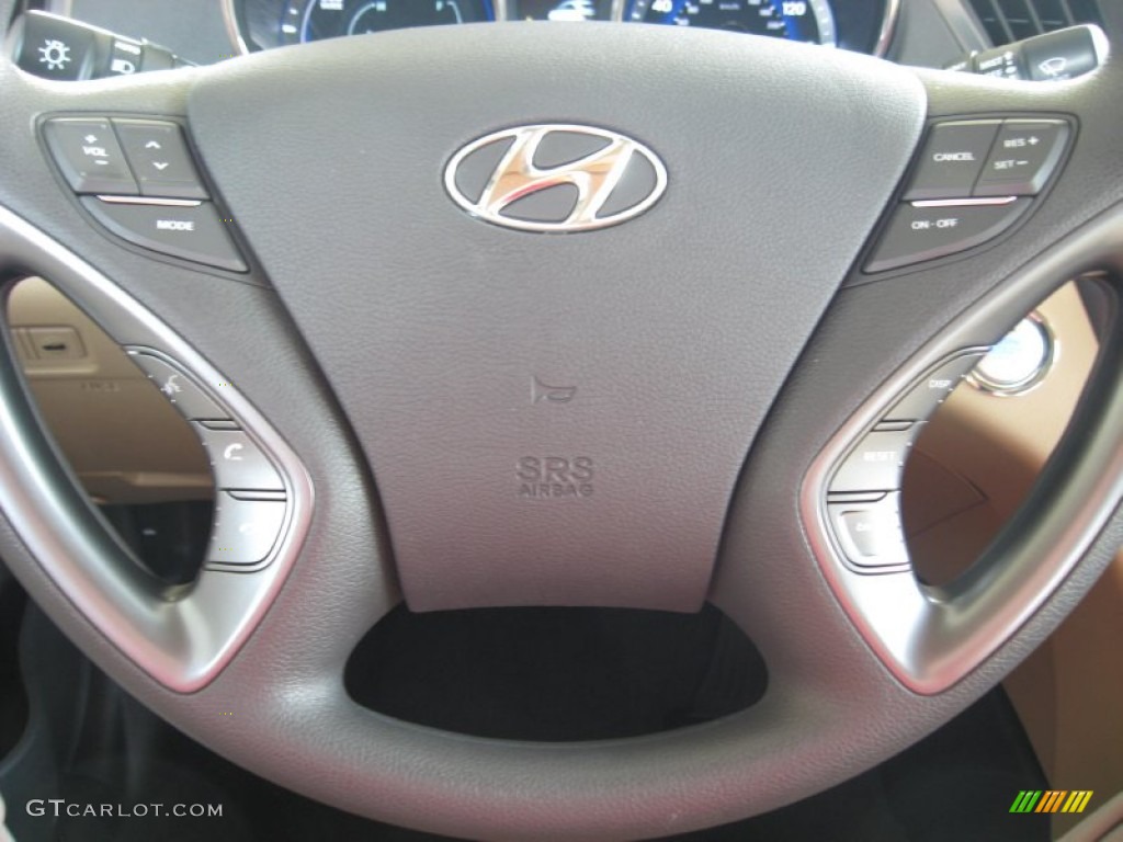 2011 Sonata Hybrid - Venetian Red / Camel photo #26