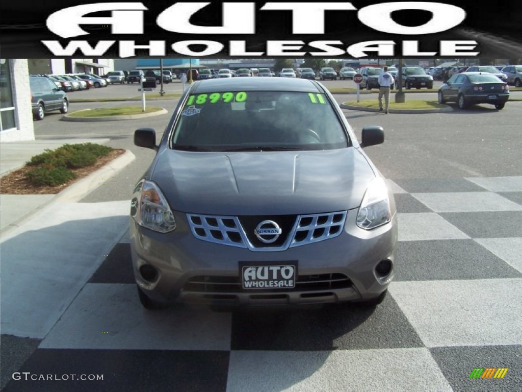 2011 Rogue S - Gotham Gray Metallic / Black photo #2