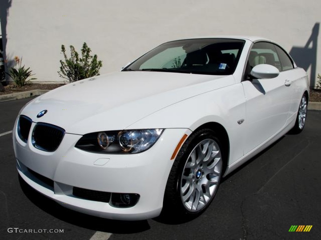 2009 3 Series 328i Convertible - Alpine White / Cream Beige Dakota Leather photo #2