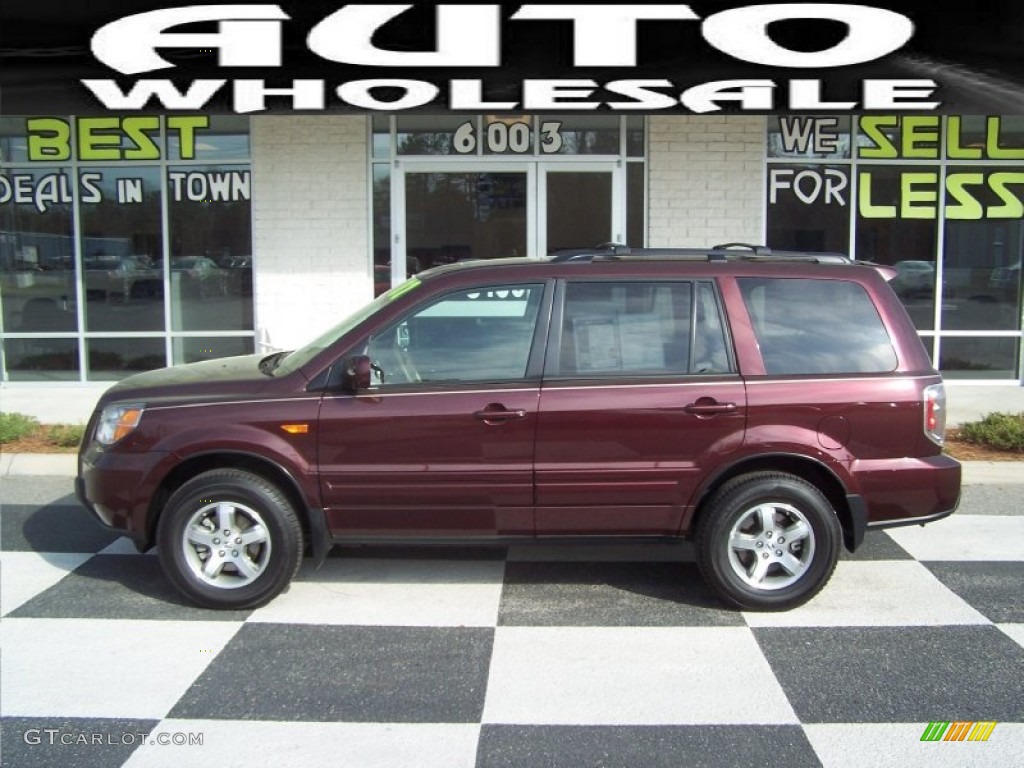 Dark Cherry Pearl Honda Pilot