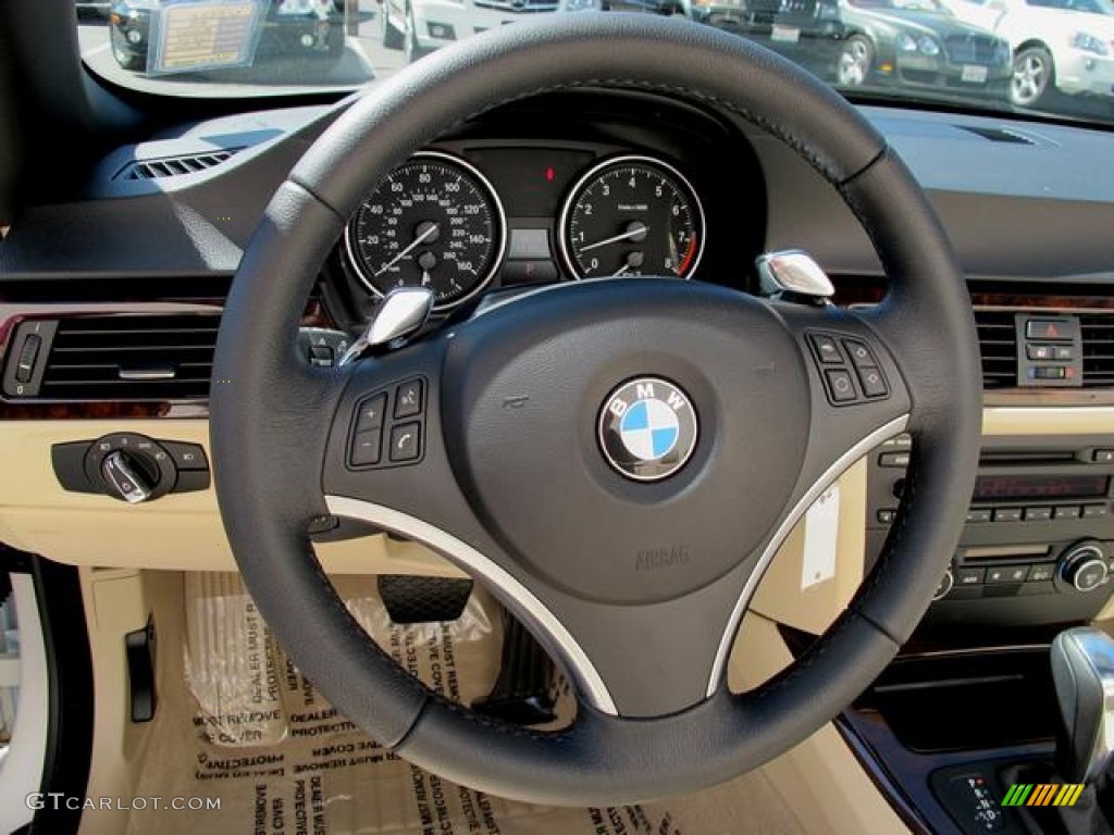 2009 3 Series 328i Convertible - Alpine White / Cream Beige Dakota Leather photo #12