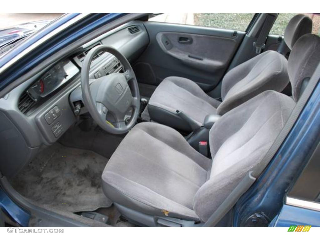 1992 Civic LX Sedan - Harvard Blue Pearl / Gray photo #14