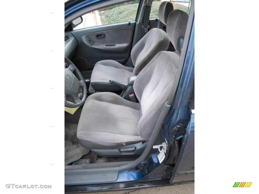 1992 Civic LX Sedan - Harvard Blue Pearl / Gray photo #15