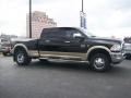 Brilliant Black Crystal Pearl - Ram 3500 HD Laramie Mega Cab 4x4 Dually Photo No. 2