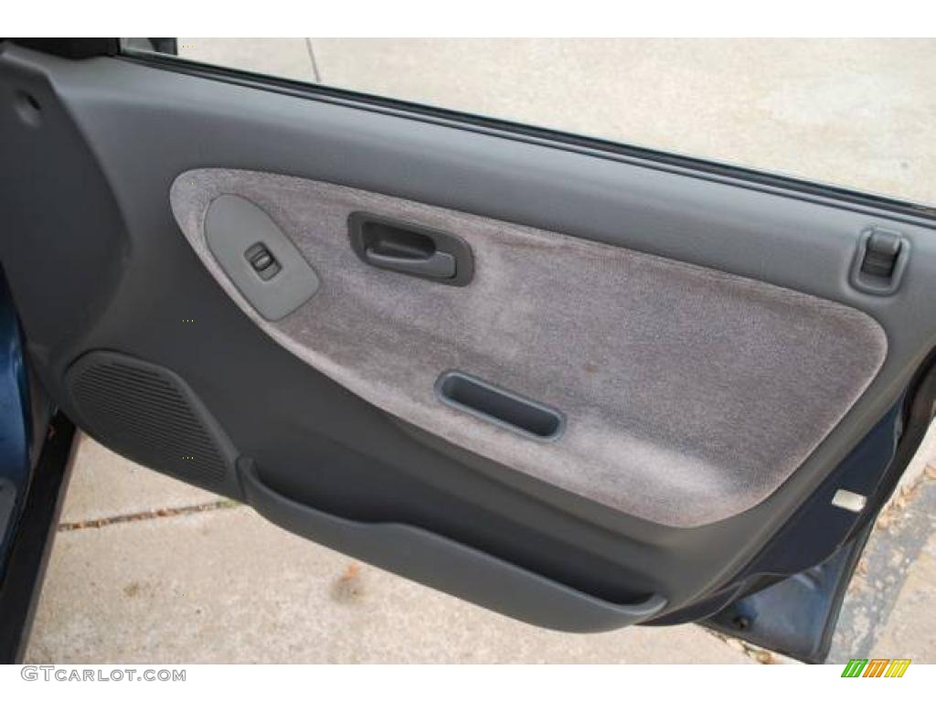 1992 Civic LX Sedan - Harvard Blue Pearl / Gray photo #19
