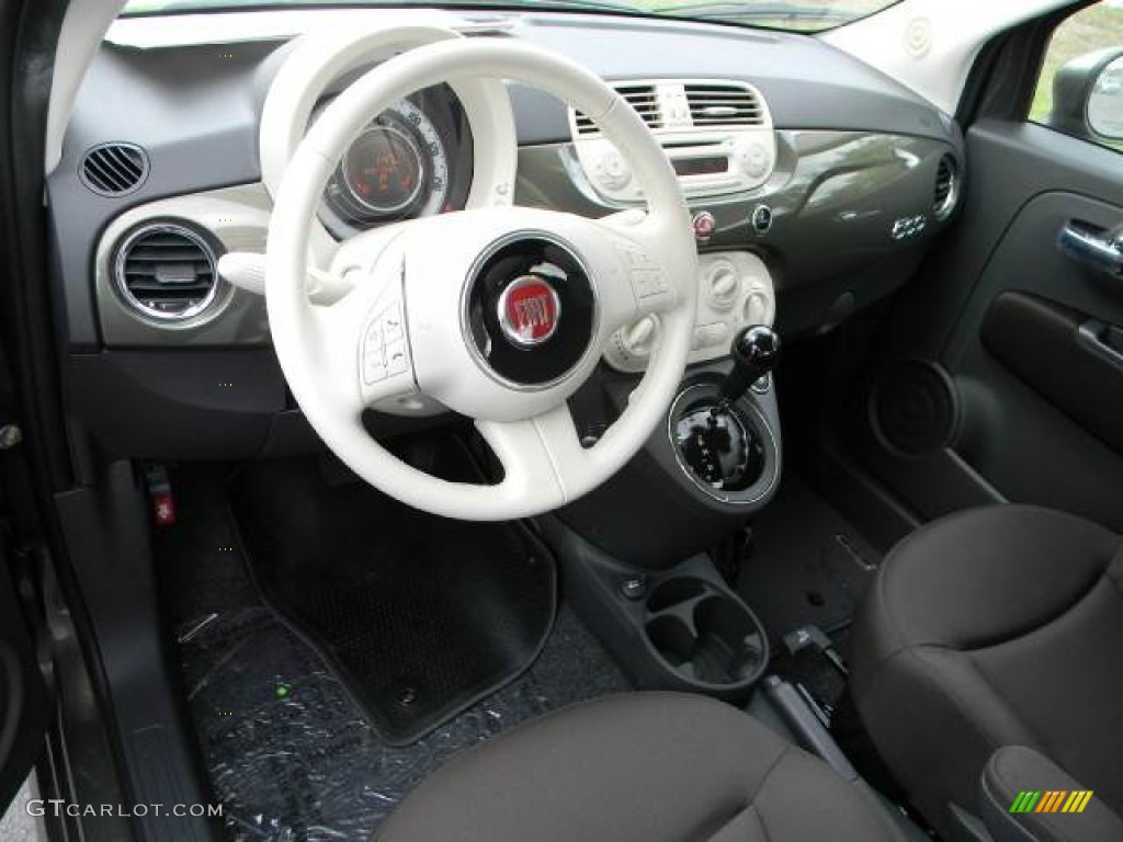 2012 Fiat 500 Pop Tessuto Marrone/Avorio (Brown/Ivory) Dashboard Photo #62394840