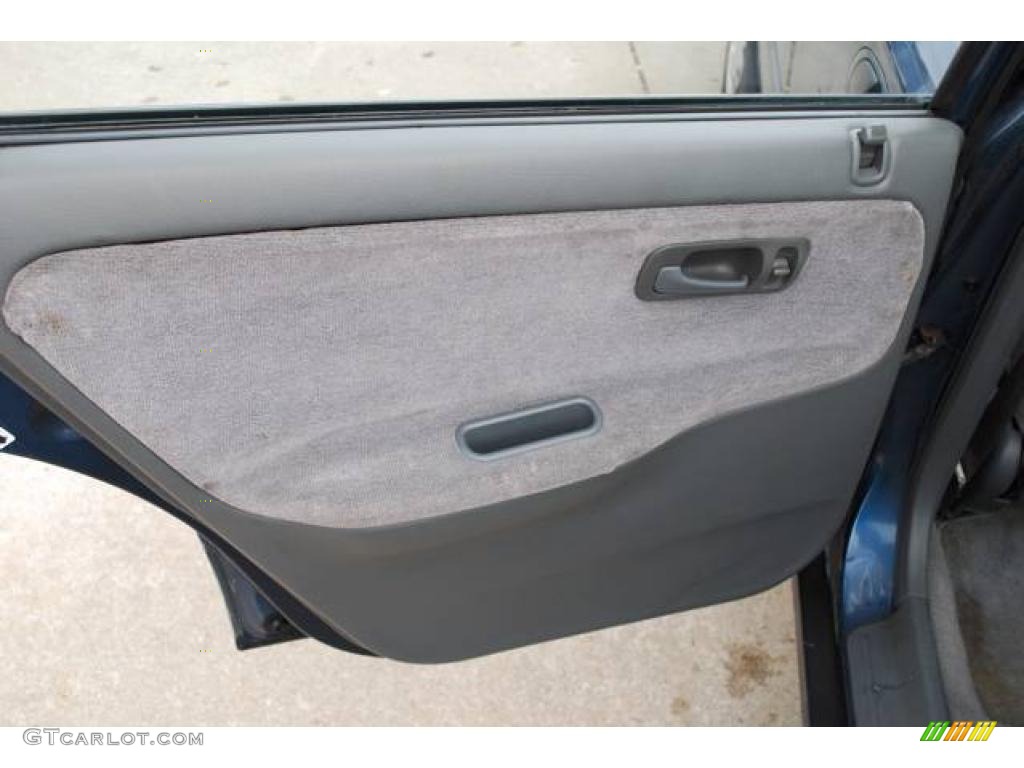 1992 Civic LX Sedan - Harvard Blue Pearl / Gray photo #24