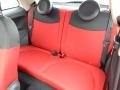 Tessuto Rosso/Nero (Red/Black) Rear Seat Photo for 2012 Fiat 500 #62395015