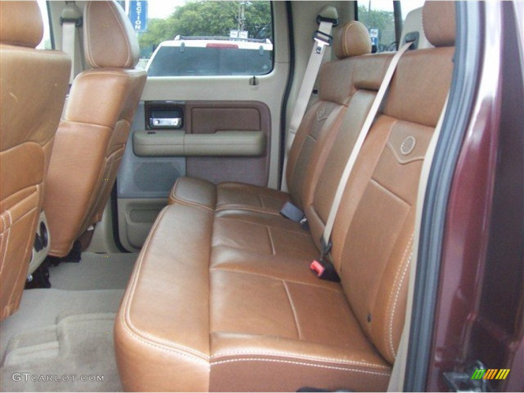 Tan/Castaño Leather Interior 2008 Ford F150 King Ranch SuperCrew 4x4 Photo #62395426