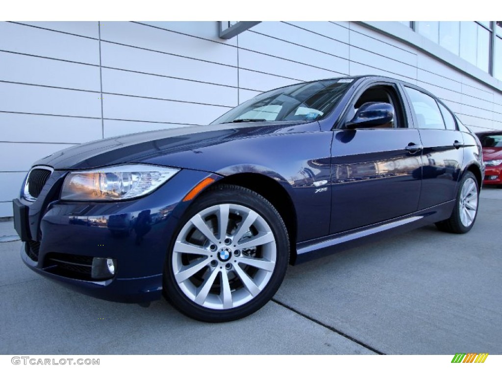 2011 3 Series 328i xDrive Sedan - Deep Sea Blue Metallic / Saddle Brown Dakota Leather photo #1