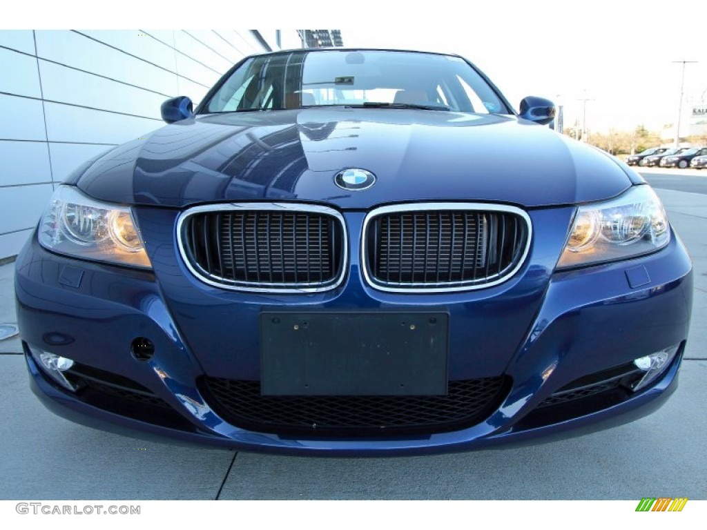 2011 3 Series 328i xDrive Sedan - Deep Sea Blue Metallic / Saddle Brown Dakota Leather photo #2