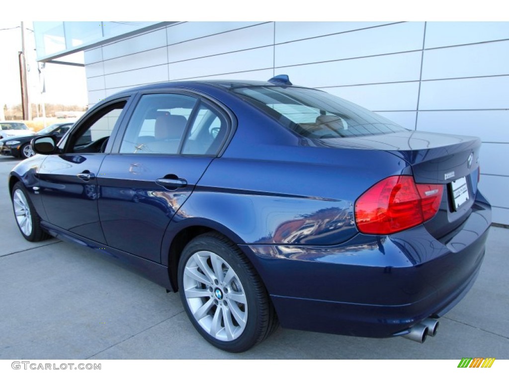 2011 3 Series 328i xDrive Sedan - Deep Sea Blue Metallic / Saddle Brown Dakota Leather photo #4