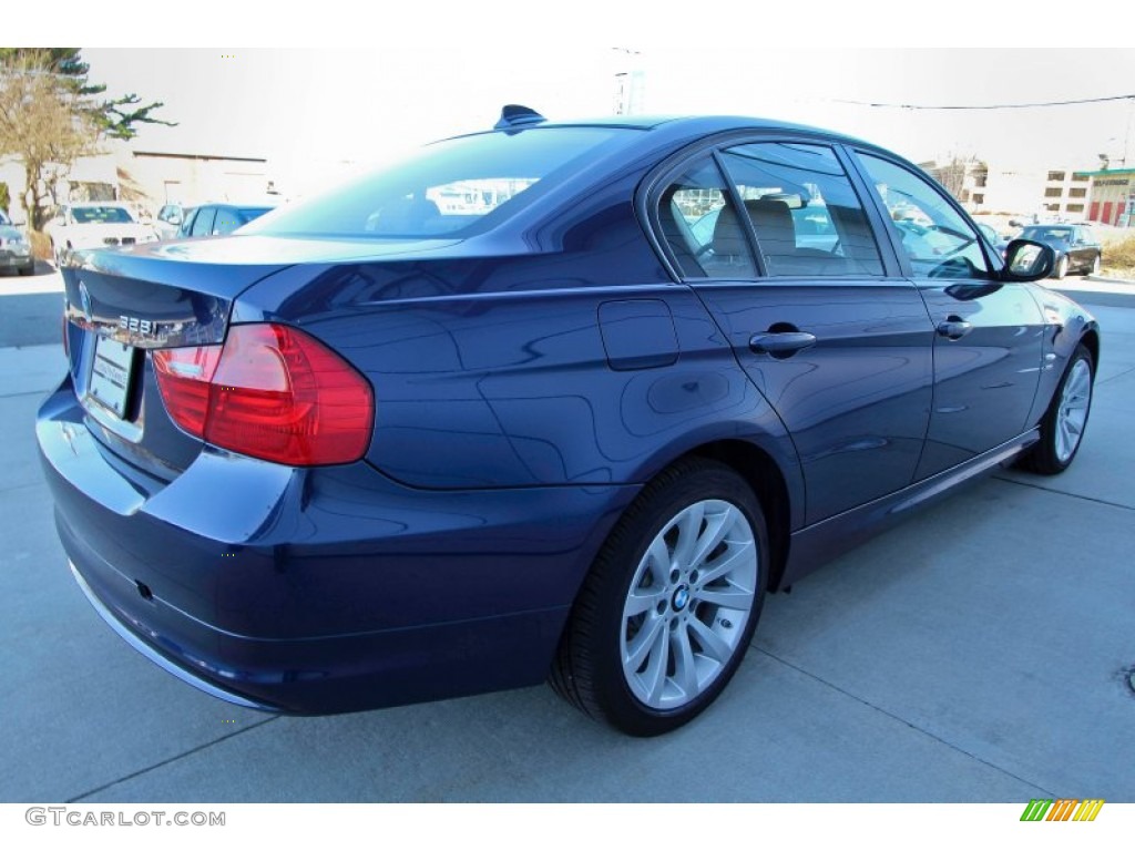 2011 3 Series 328i xDrive Sedan - Deep Sea Blue Metallic / Saddle Brown Dakota Leather photo #6