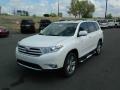 2012 Blizzard White Pearl Toyota Highlander Limited  photo #7