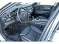 Black Nappa Leather Prime Interior Photo for 2009 BMW 7 Series #62398966