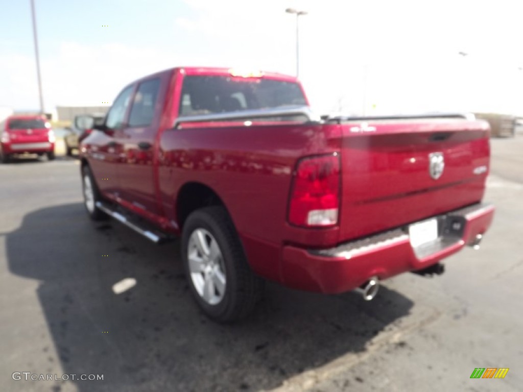 2012 Ram 1500 Express Crew Cab 4x4 - Deep Cherry Red Crystal Pearl / Dark Slate Gray/Medium Graystone photo #7