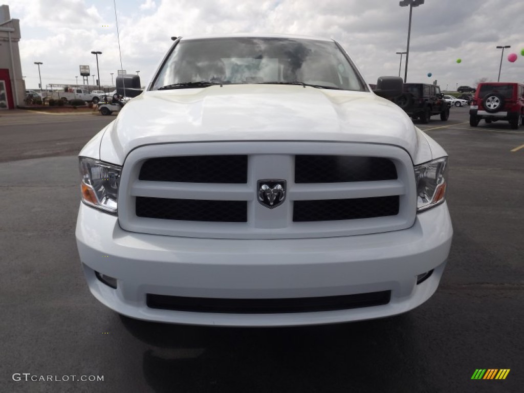 2012 Ram 1500 Express Quad Cab - Bright White / Dark Slate Gray/Medium Graystone photo #2