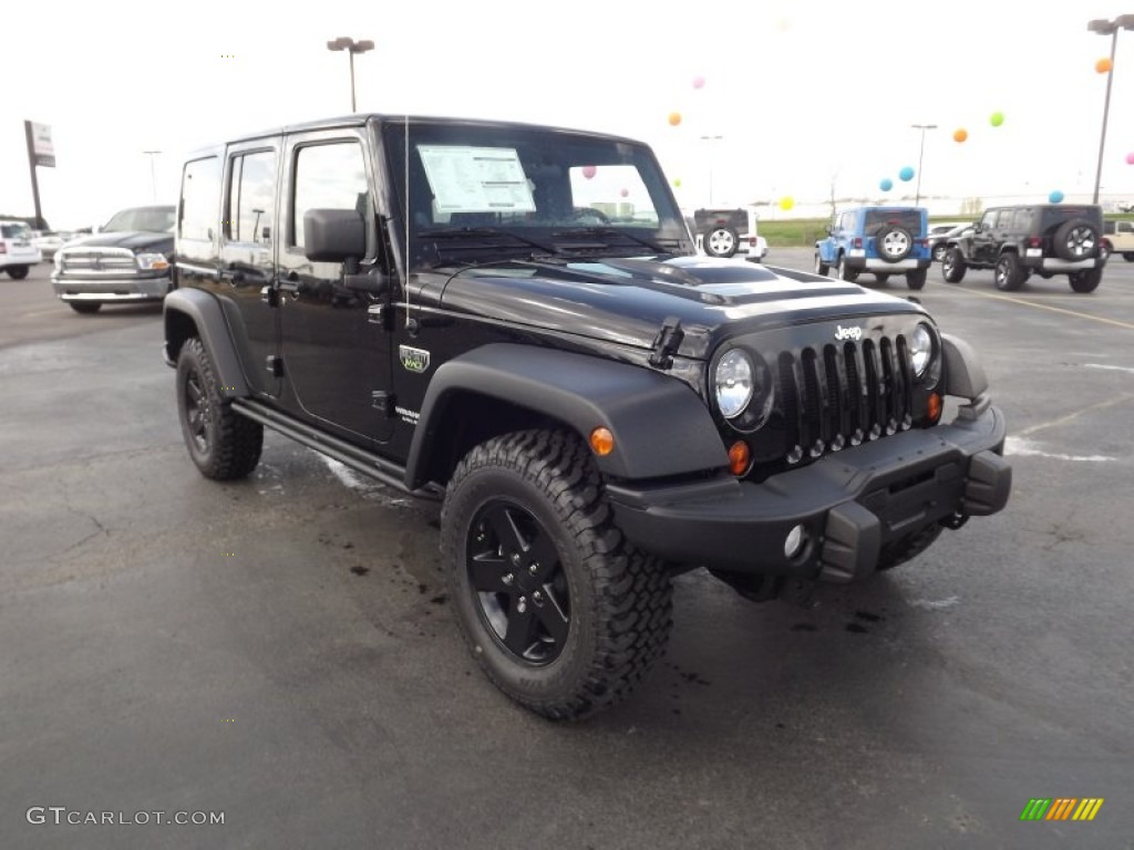 Black 2012 Jeep Wrangler Unlimited Call of Duty: MW3 Edition 4x4 Exterior Photo #62399736