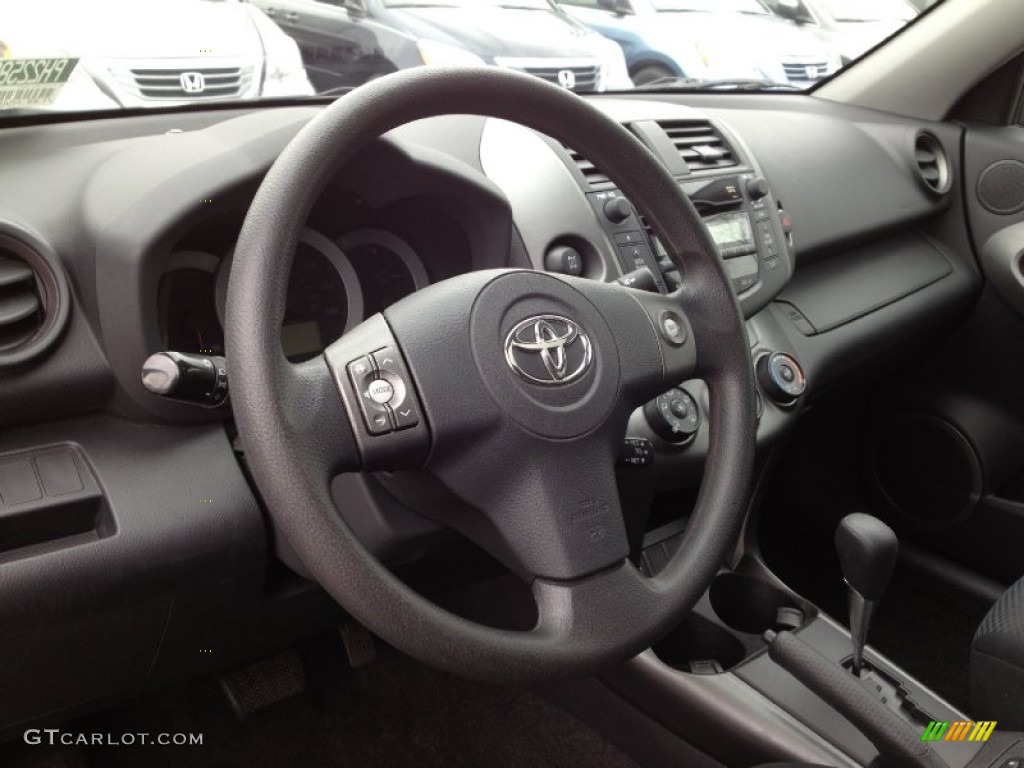 2009 Toyota RAV4 Sport 4WD Dark Charcoal Steering Wheel Photo #62399901