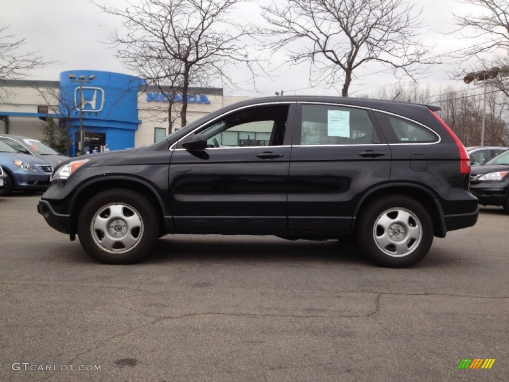 2009 CR-V LX 4WD - Crystal Black Pearl / Black photo #1