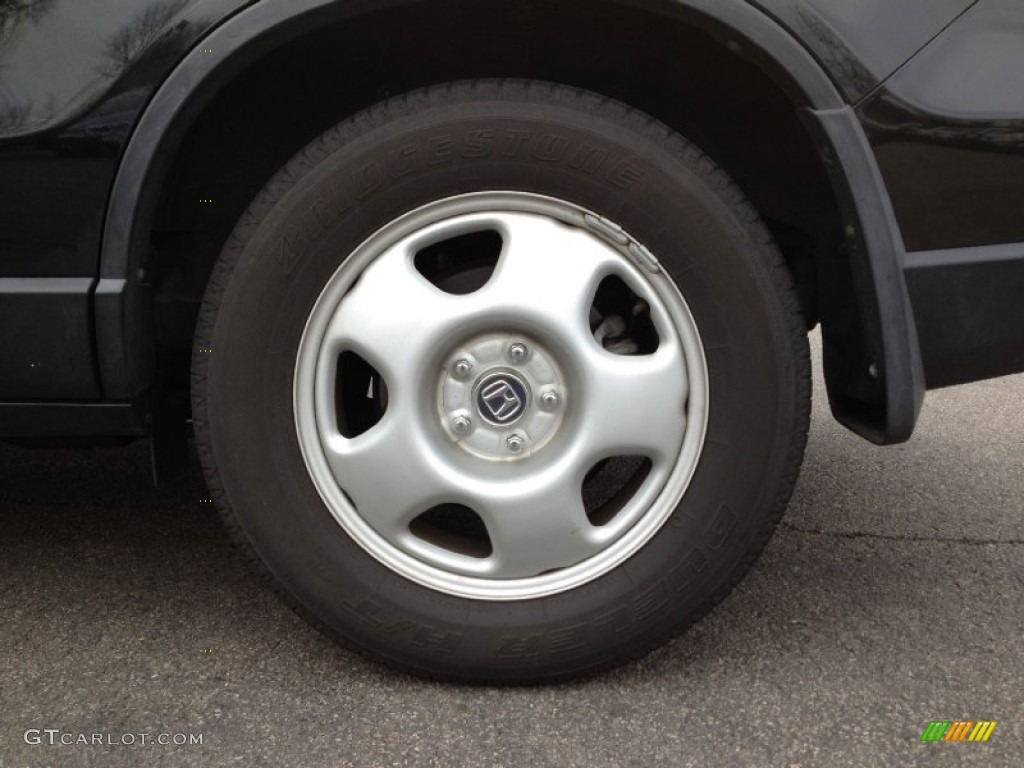 2009 CR-V LX 4WD - Crystal Black Pearl / Black photo #2