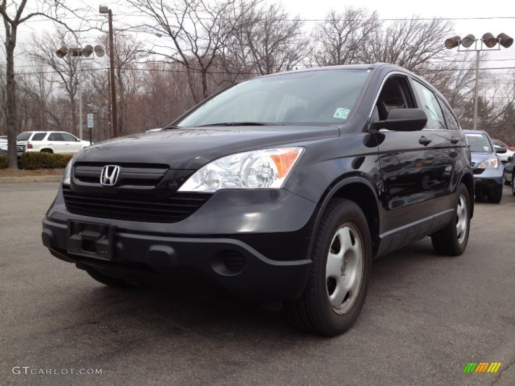 2009 CR-V LX 4WD - Crystal Black Pearl / Black photo #5