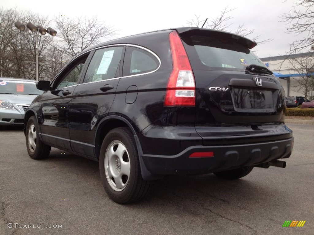 2009 CR-V LX 4WD - Crystal Black Pearl / Black photo #11