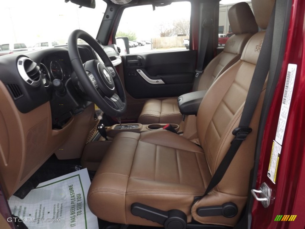 2012 Wrangler Unlimited Sahara 4x4 - Deep Cherry Red Crystal Pearl / Black/Dark Saddle photo #11