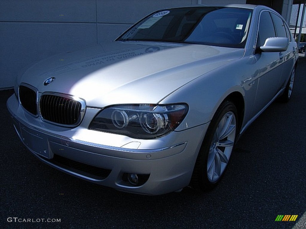 2008 7 Series 750Li Sedan - Titanium Silver Metallic / Black photo #2