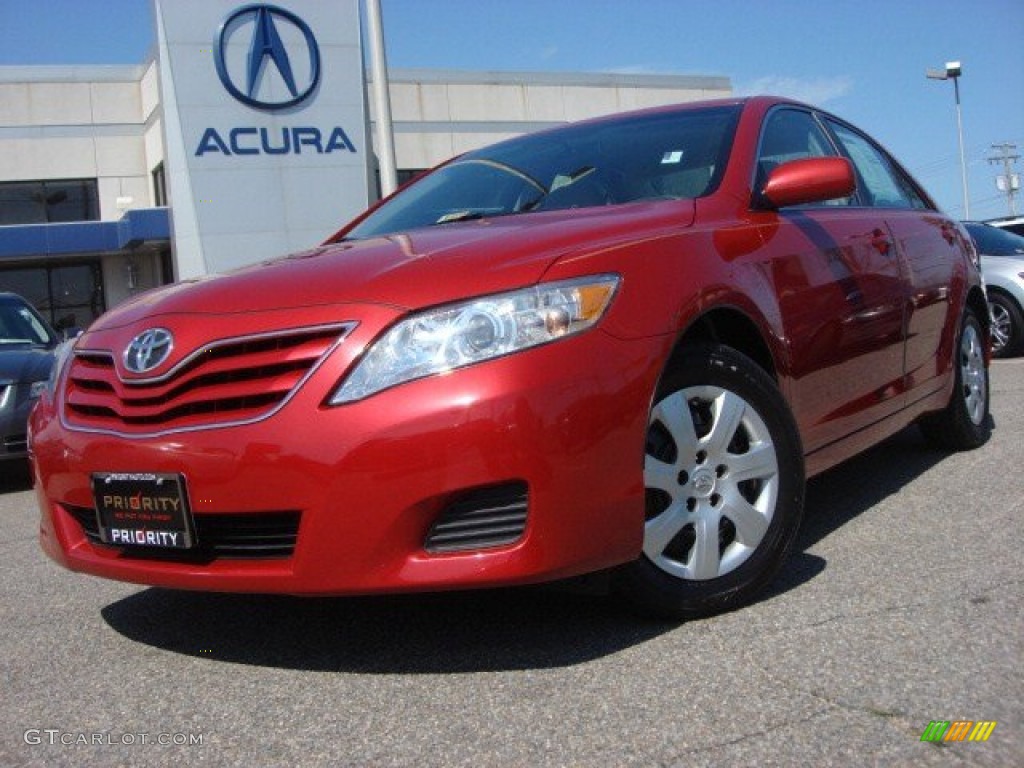 2010 Camry LE - Barcelona Red Metallic / Bisque photo #1