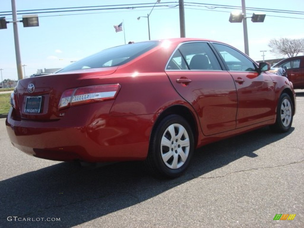 2010 Camry LE - Barcelona Red Metallic / Bisque photo #5
