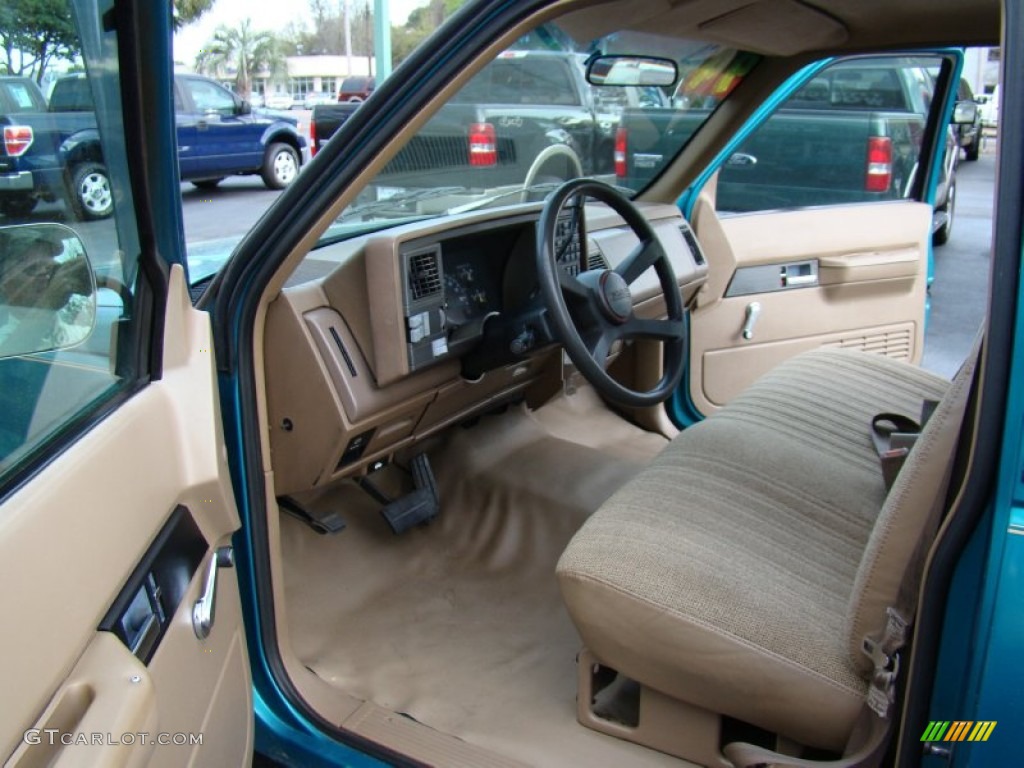 Beige Interior 1994 GMC Sierra 1500 SLE Regular Cab Photo #62404074