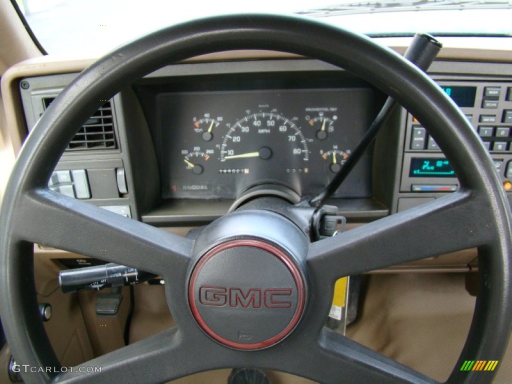 1994 GMC Sierra 1500 SLE Regular Cab Beige Steering Wheel Photo #62404136