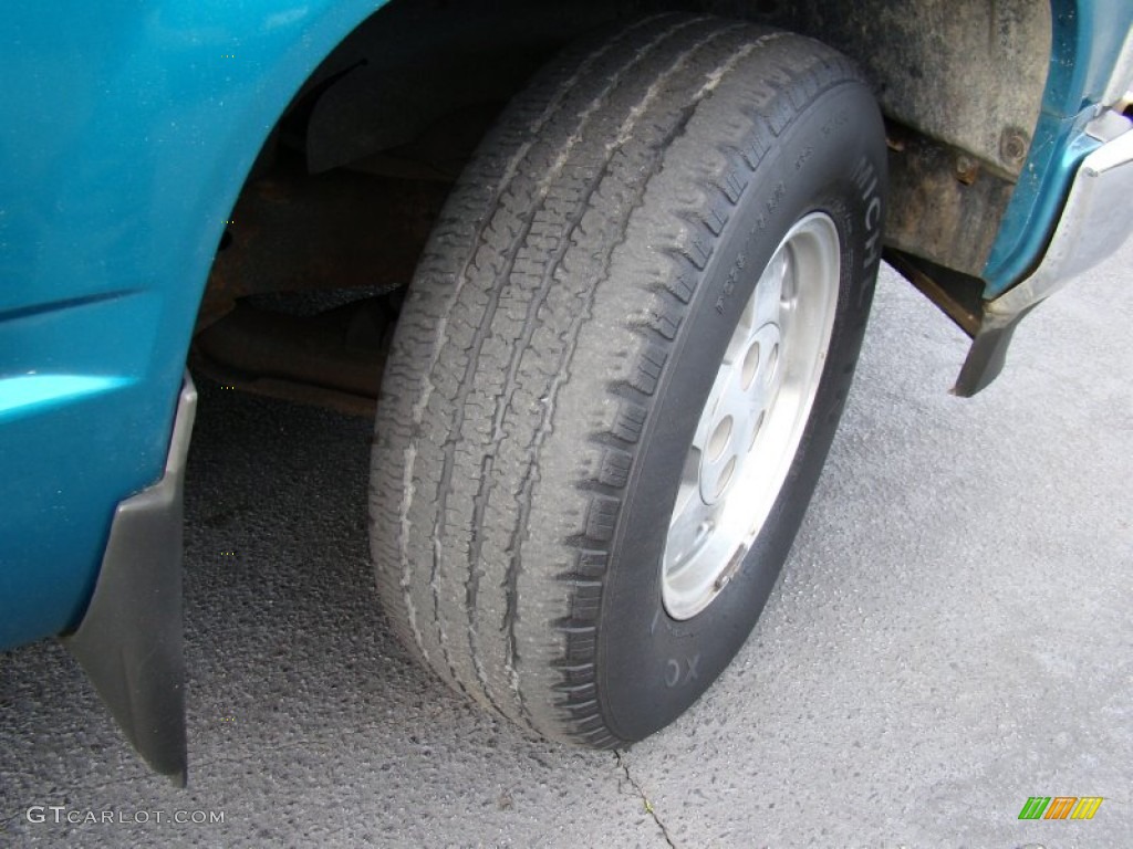 1994 Sierra 1500 SLE Regular Cab - Bright Teal Metallic / Beige photo #20