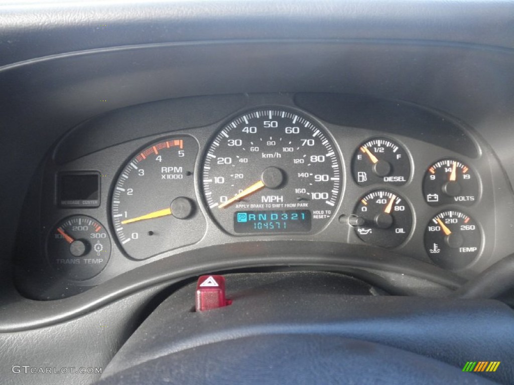 2001 Chevrolet Silverado 2500HD LS Extended Cab 4x4 Gauges Photo #62405394