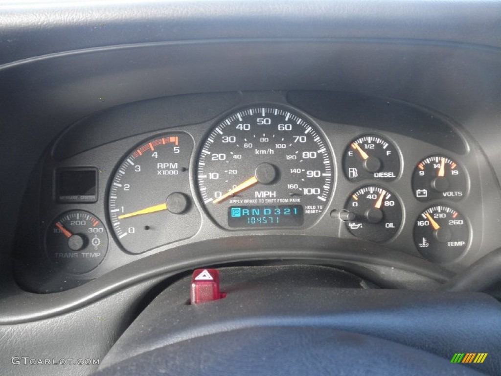 2001 Chevrolet Silverado 2500HD LS Extended Cab 4x4 Gauges Photos