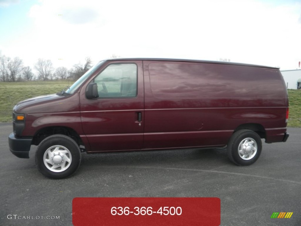 Royal Red Metallic Ford E Series Van