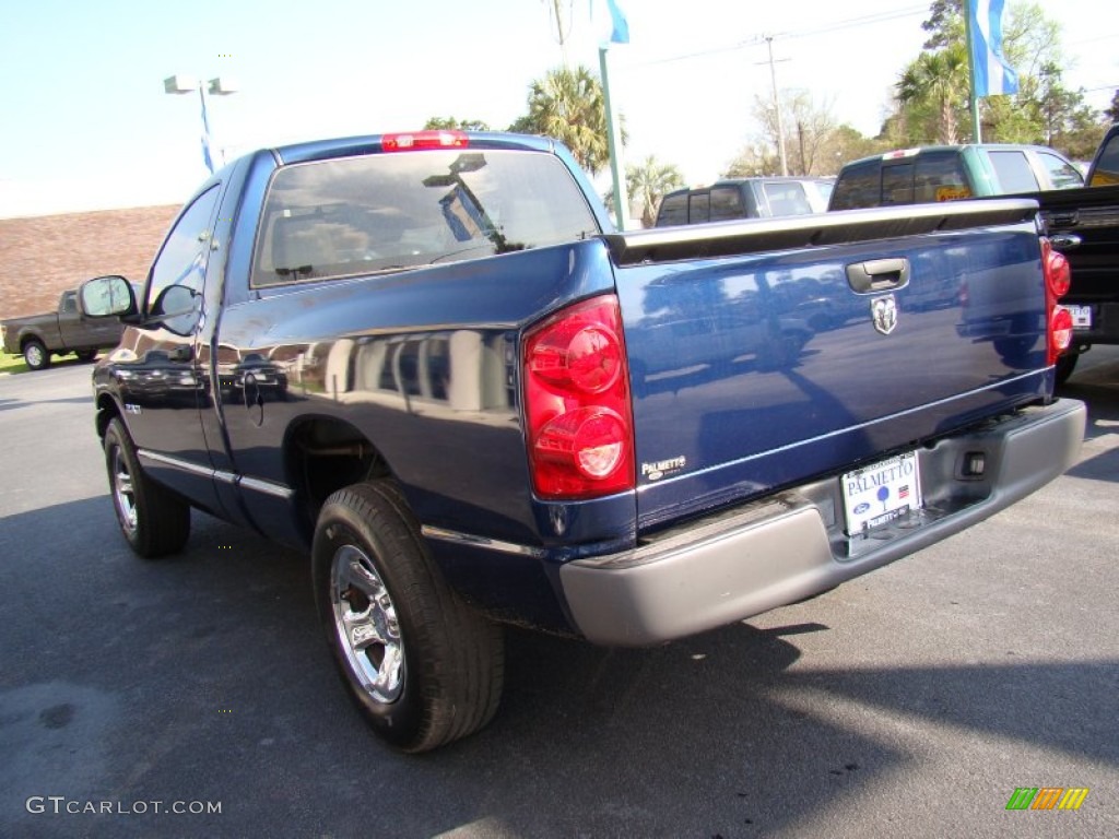 2008 Ram 1500 ST Regular Cab - Patriot Blue Pearl / Medium Slate Gray photo #6