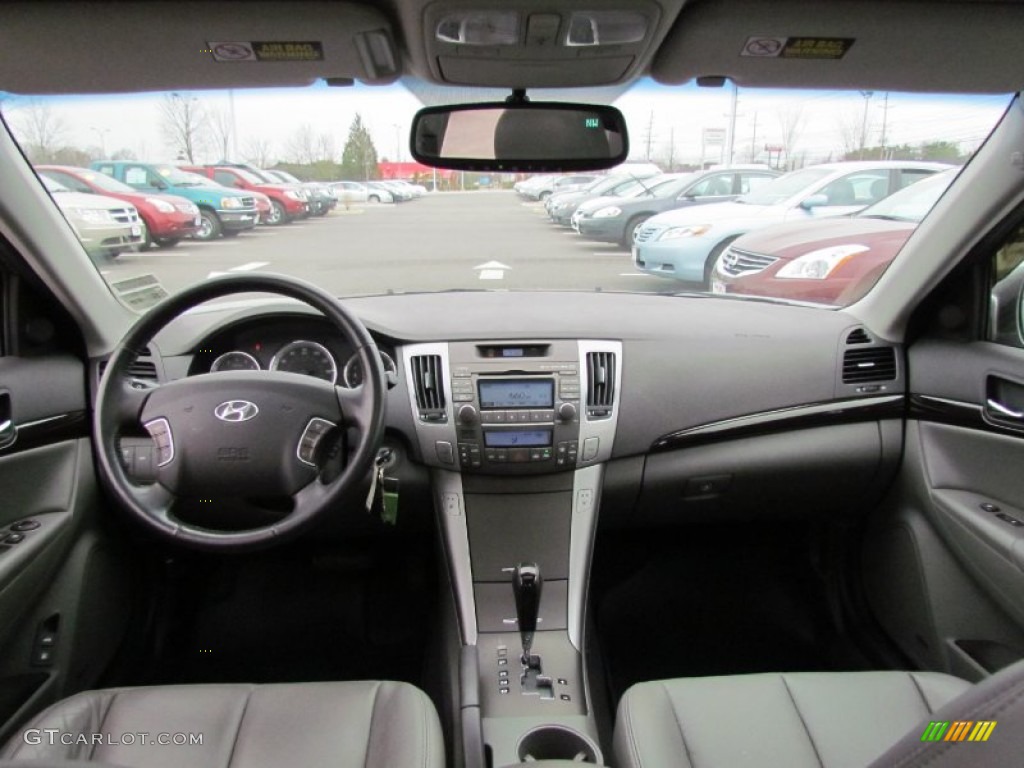 2009 Hyundai Sonata Limited V6 Gray Dashboard Photo #62408607