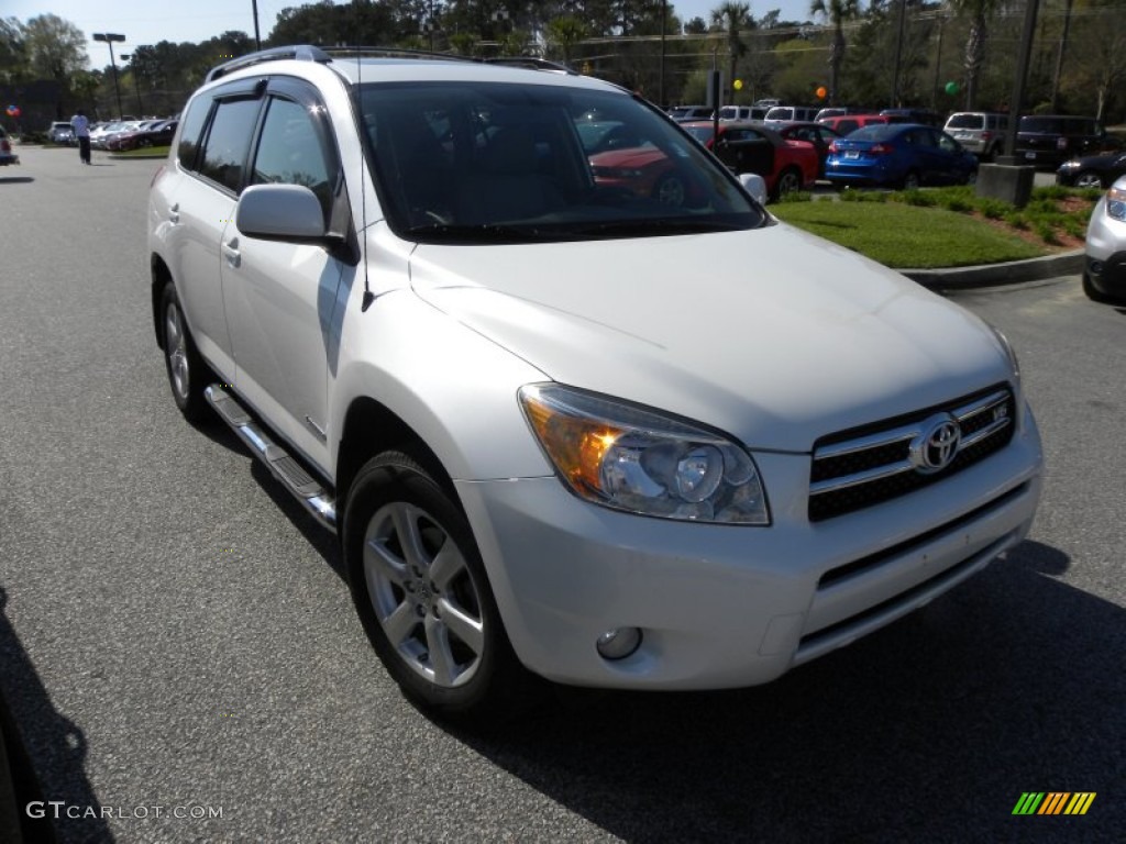 2006 RAV4 Limited 4WD - Blizzard White Pearl / Taupe photo #1