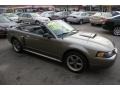 2002 Mineral Grey Metallic Ford Mustang GT Convertible  photo #3