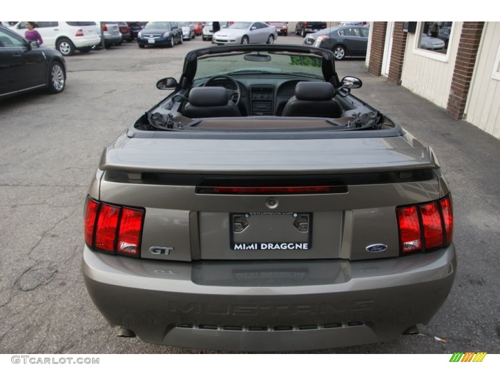 2002 Mustang GT Convertible - Mineral Grey Metallic / Dark Charcoal photo #5