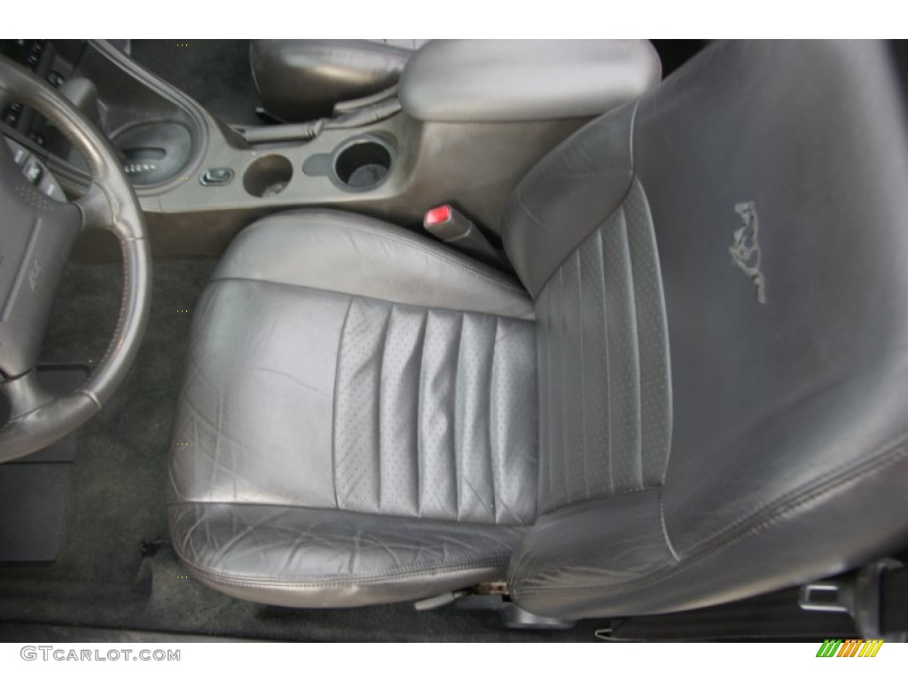 2002 Mustang GT Convertible - Mineral Grey Metallic / Dark Charcoal photo #9