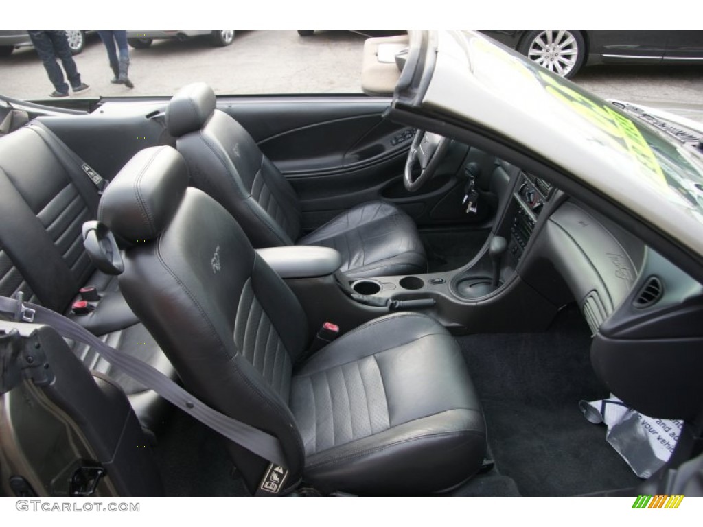 2002 Mustang GT Convertible - Mineral Grey Metallic / Dark Charcoal photo #12