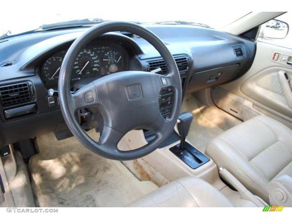 1993 Accord SE Coupe - Seattle Silver Metallic / Beige photo #14