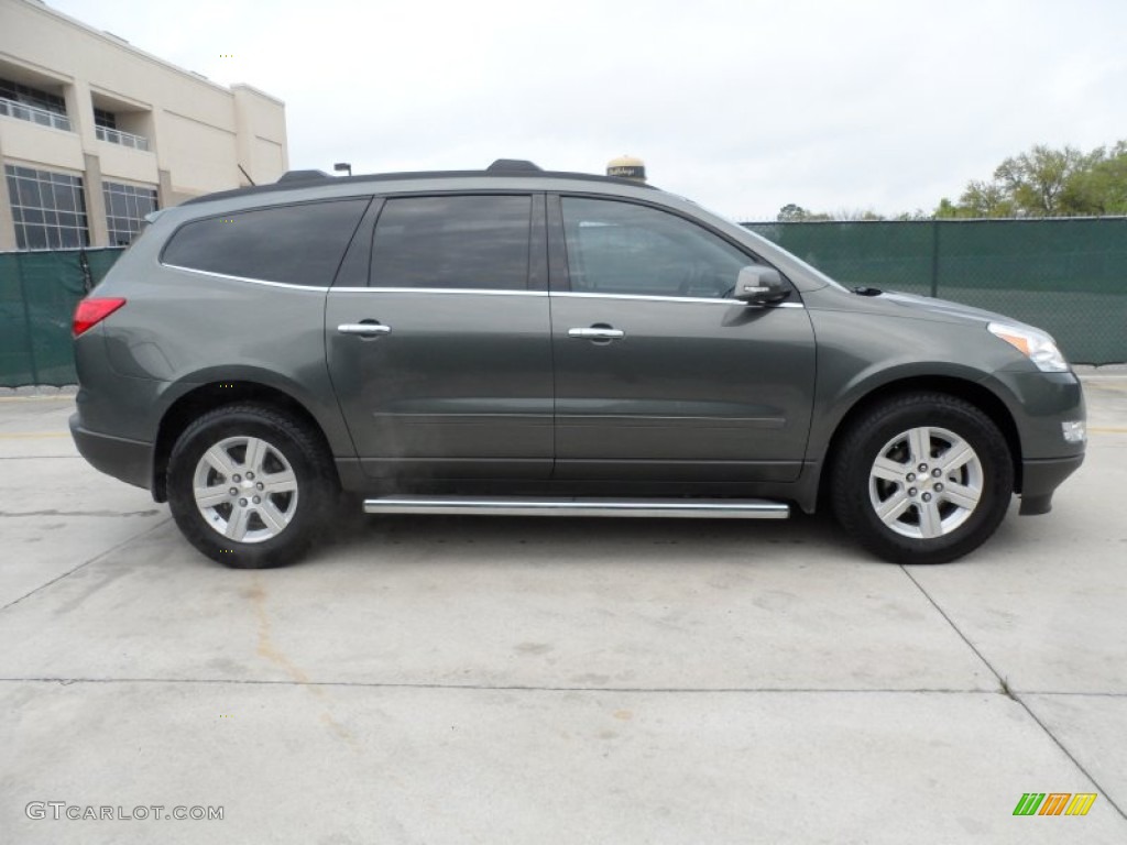 Steel Green Metallic 2011 Chevrolet Traverse LT Exterior Photo #62413473