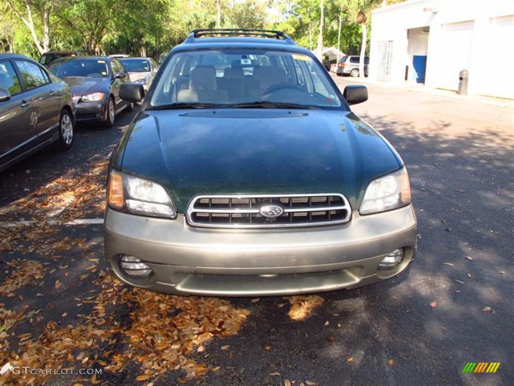 2002 Outback Wagon - Timberline Green / Beige photo #1